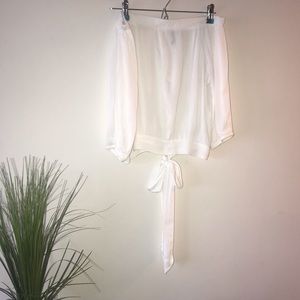 White Off the Shoulder Top